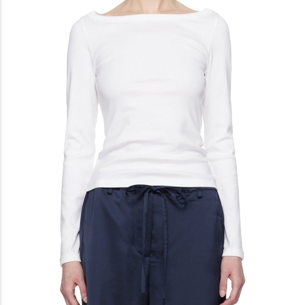 FLORE FLORE Steffi White Long Sleeve Women's Top